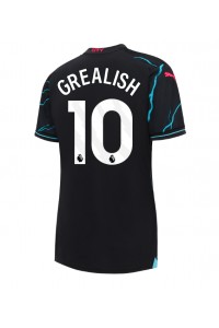 Manchester City Jack Grealish #10 Jalkapallovaatteet Naisten Kolmaspaita 2023-24 Lyhythihainen